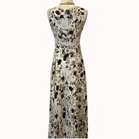 NWT New A.L.C Harlan Floral print  100% Silk-crepe Maxi Dress Sz 2 - Picture 9 of 16